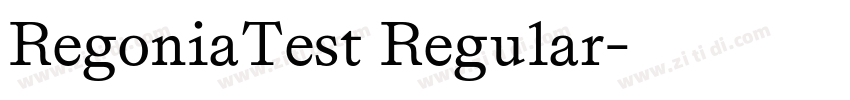 RegoniaTest Regular字体转换